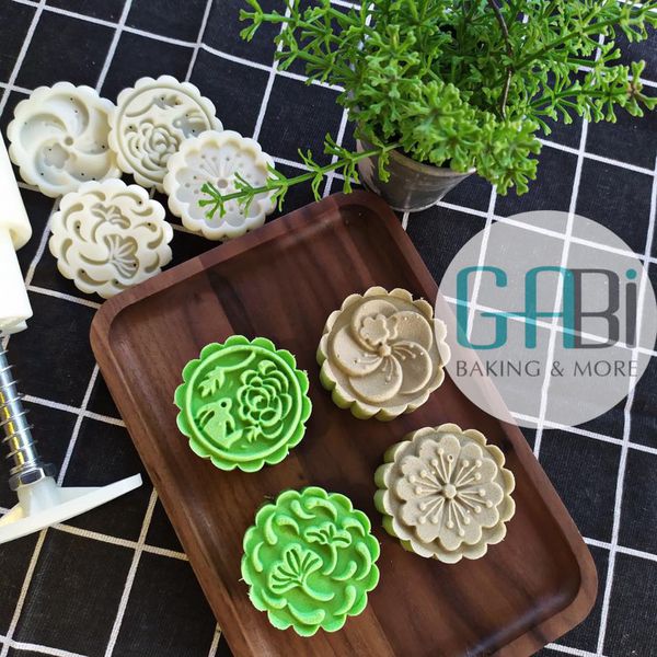 Khuôn trung thu lò xo 50g 4 mặt A2