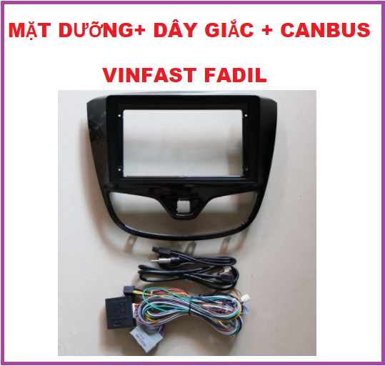 Mặt dưỡng +giắc zin+ canbus cho xe vinfast fadil, khung dưỡng lắp màn hình 9inch cho xe fadil. đầu đủ phụ kiện đi kèm.