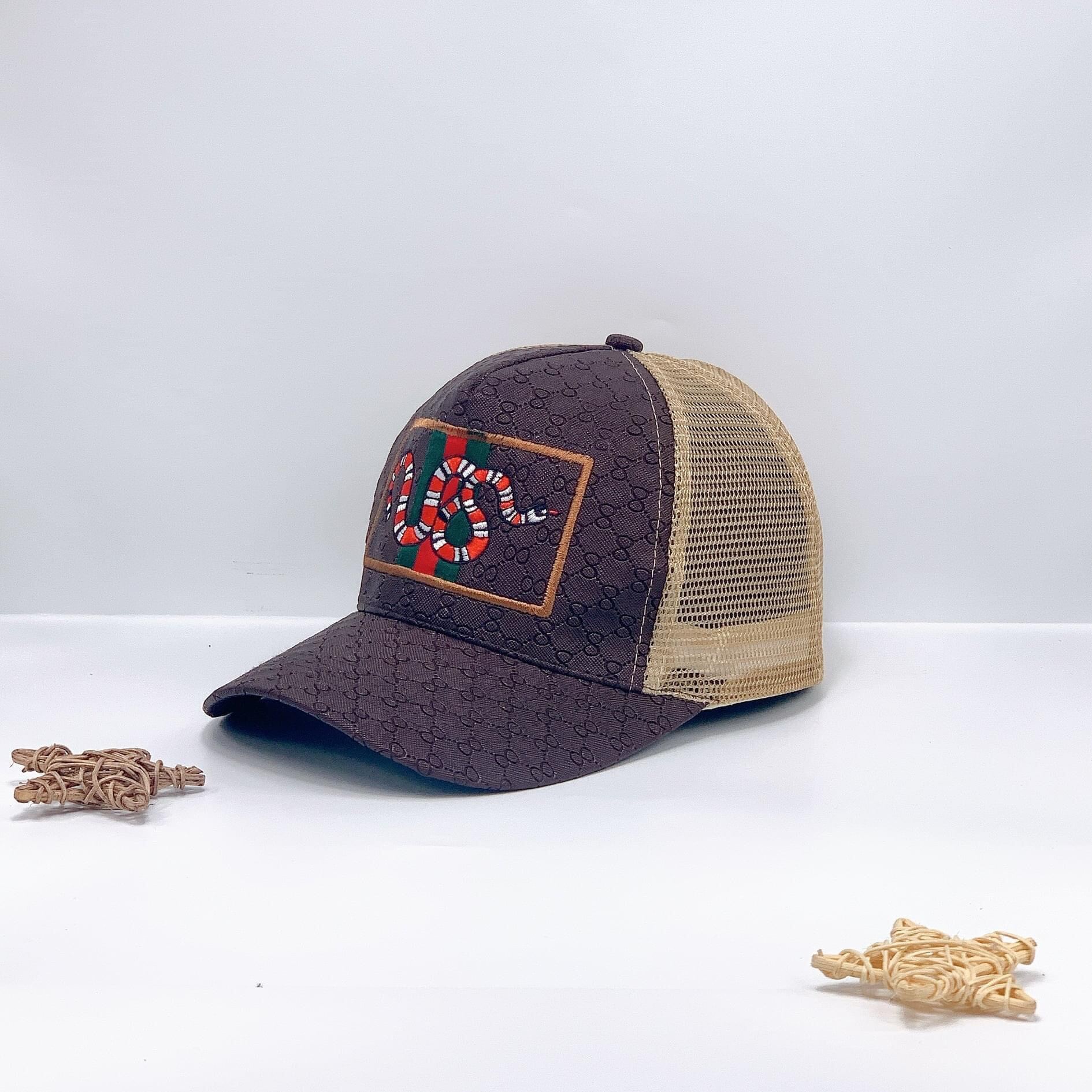 Nón Kết Lưới Phối Logo Rắn Cực Ngầu Thời Trang