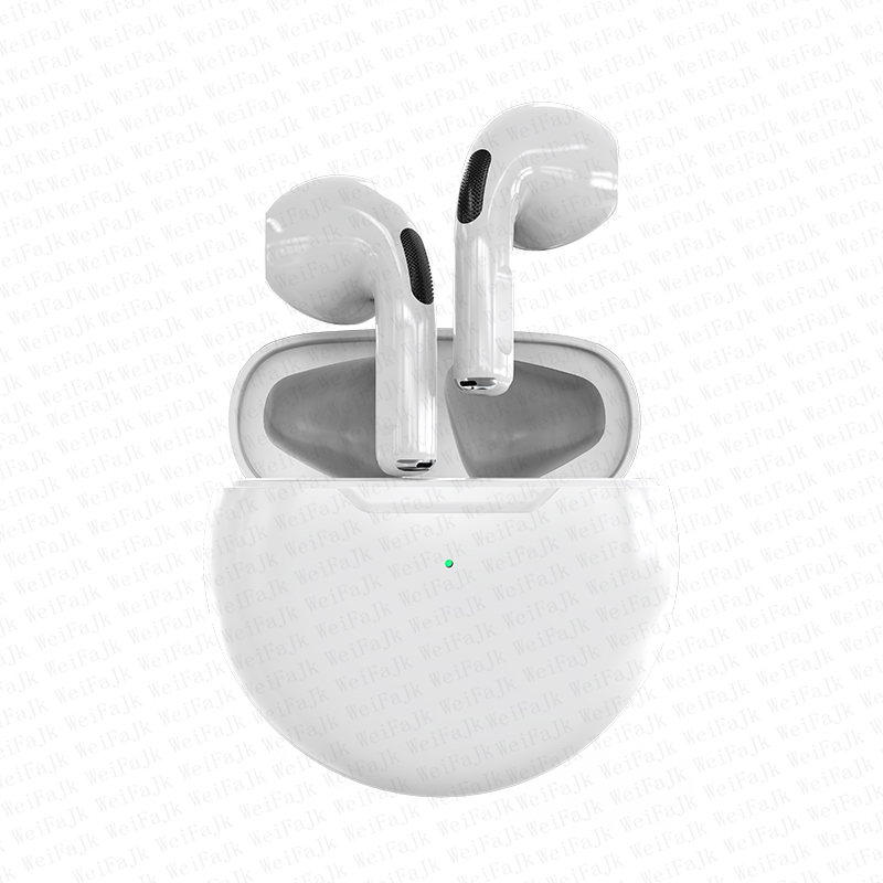Không khí ban đầu pro 6 tws không dây bluetooth tai nghe mini vỏ earbuds earpod handfree tai nghe cho apple tai nghe
