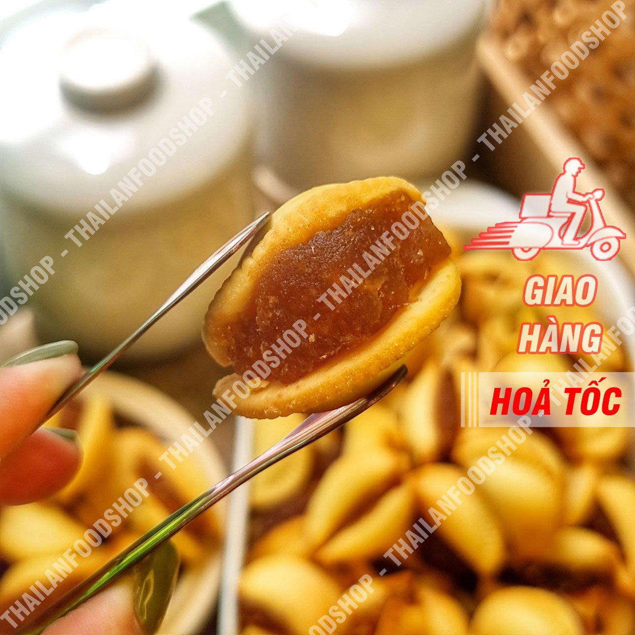 Bánh Sò Nhân Khóm Thái Lan - Lon 350gr