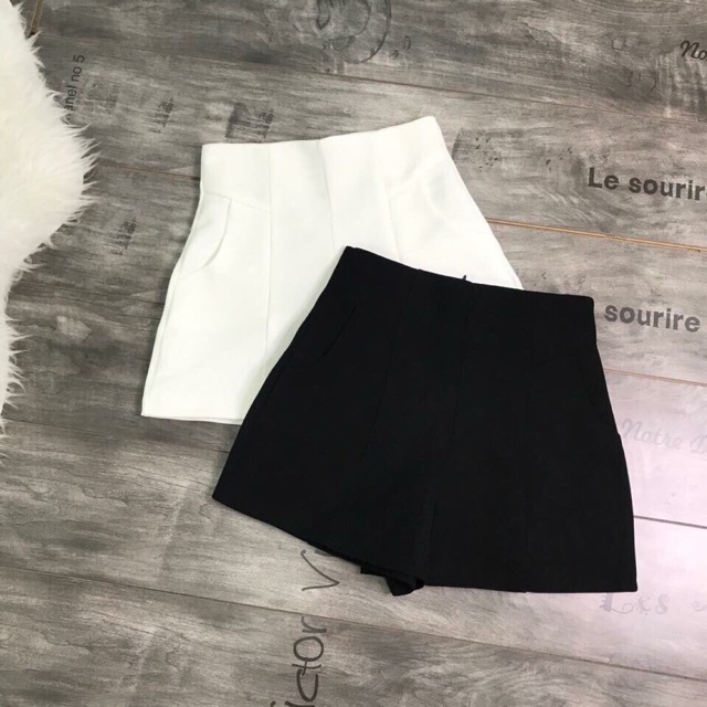 QUẦN SHORT CẠP CAO VẢI TUYẾT MƯA