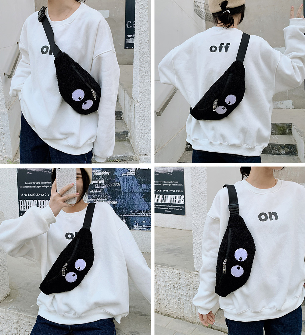 Túi Lông Bao Tử Phối Đôi Mắt Korea Style - 100style