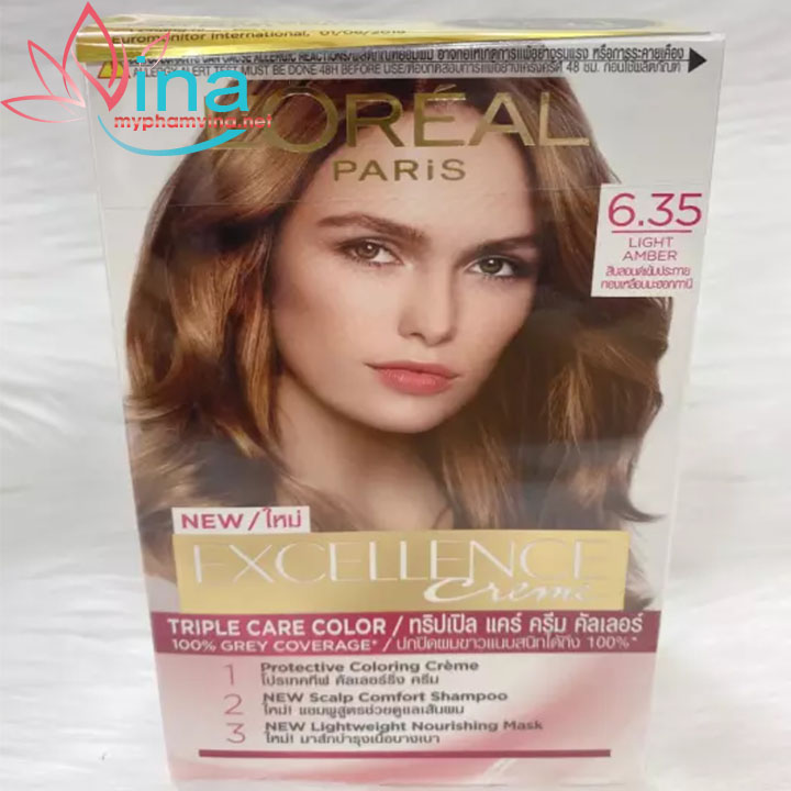 Nhuộm Tóc Phủ Bạc Loreal Số 6.35 Nâu Socola
