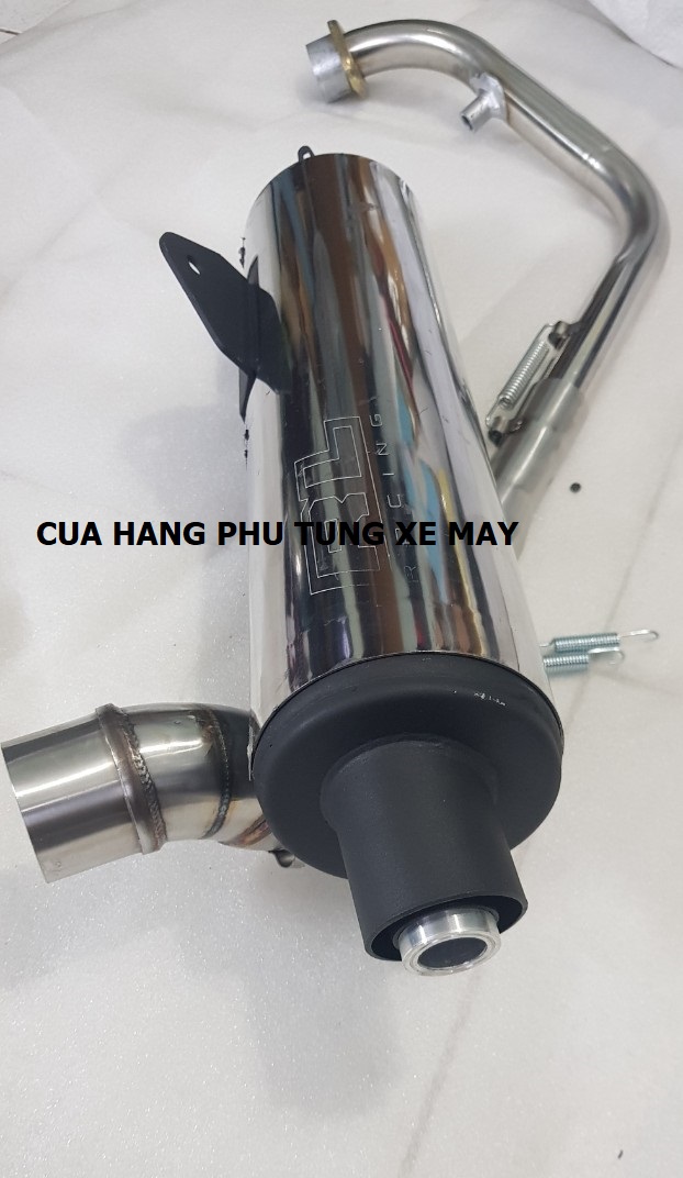 Pô CBR REDLEO gắn xe Wave, Sirius, Dream, Cub (kèm cổ 2 khúc form STB + tiêu tiện + lò xo)