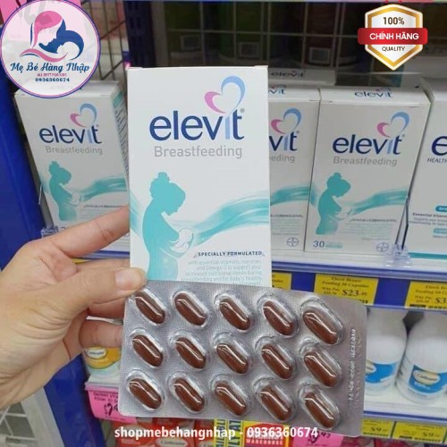 [Chuẩn Auth Úc] Vitamin Elevit Breastfeeding sau sinh 60 viên