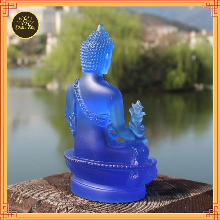 Tượng phật dược sư lưu ly cao 19.5cm
