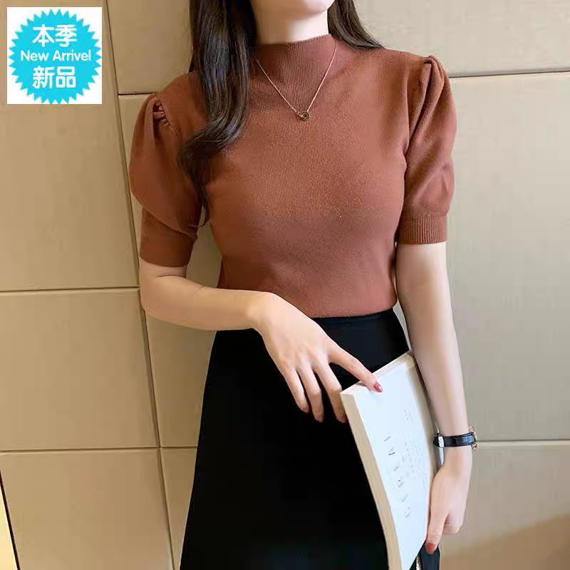 [HCM]Áo len nữ tay phồng Quảng Châu ATN360