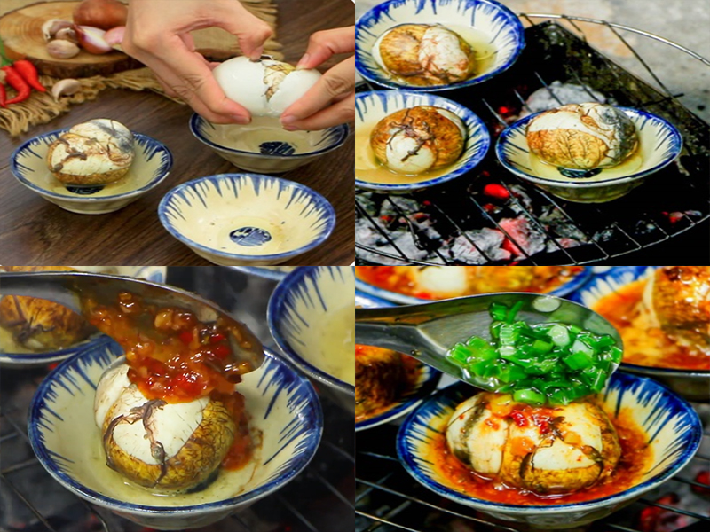 chén hột vịt lộn nướng, bánh bèo lòng sâu 30 cái  lán như hình, không lổi