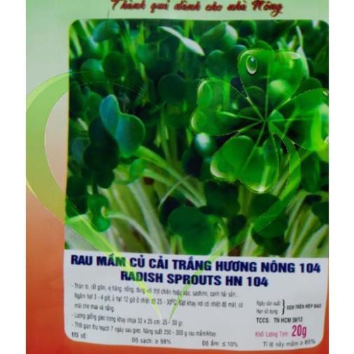 Hạt giống mầm củ cải trắng