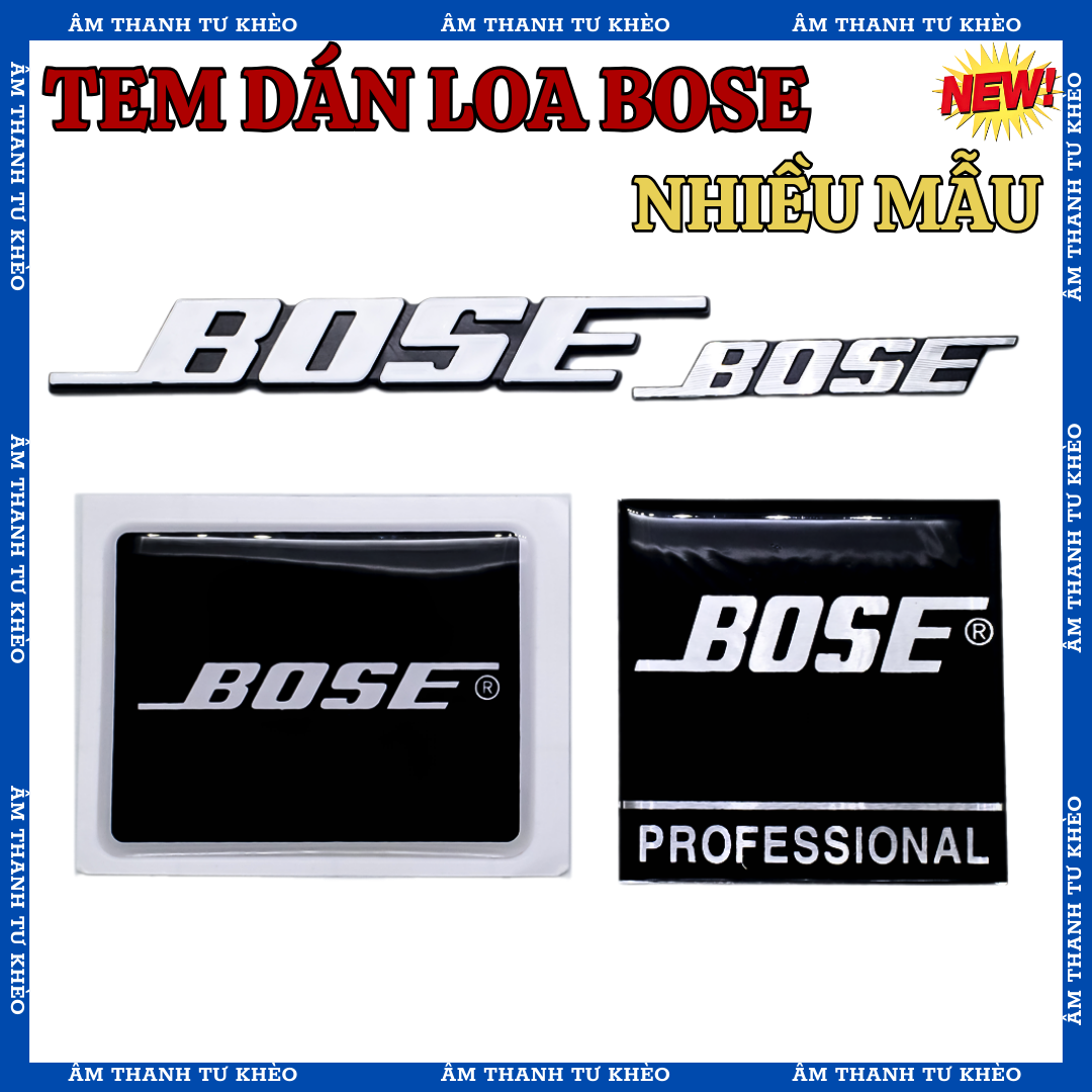 Logo Loa - Tem Loa Bose Dán Thùng Loa ( 1 Đôi )