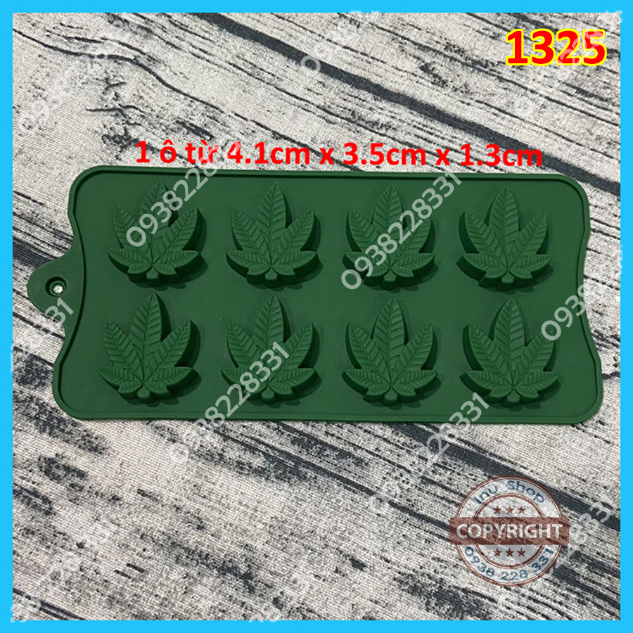 Khuôn silicon lá phong làm fondant, đổ rau câu, socola trang trí bánh kem