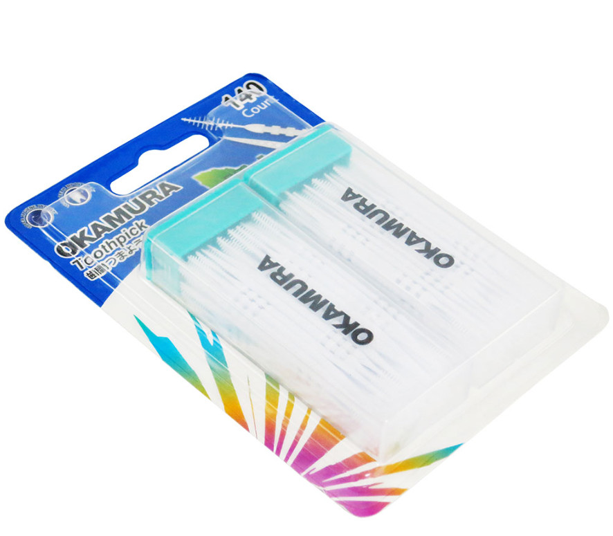 TĂM NHỰA XỈA RĂNG OKAMURA (HỘP 140 CÂY)