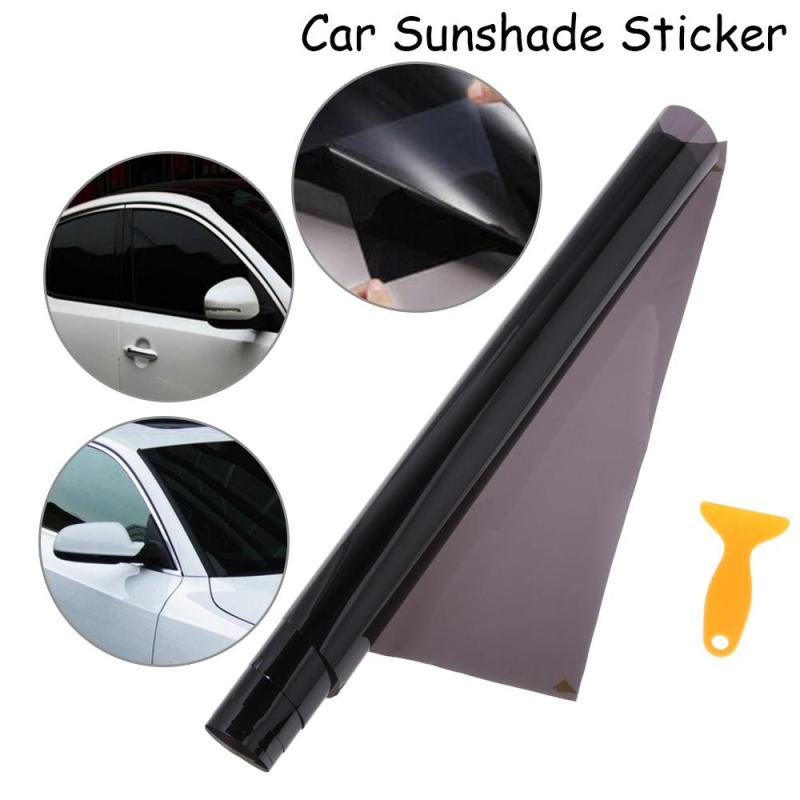Tấm phim cách nhiệt dán cửa xe ô tô, cửa nhà, cửa văn phòng, cửa shop kích thước 50x300cm 35% VLT tặng kèm dụng cụ dán phim
