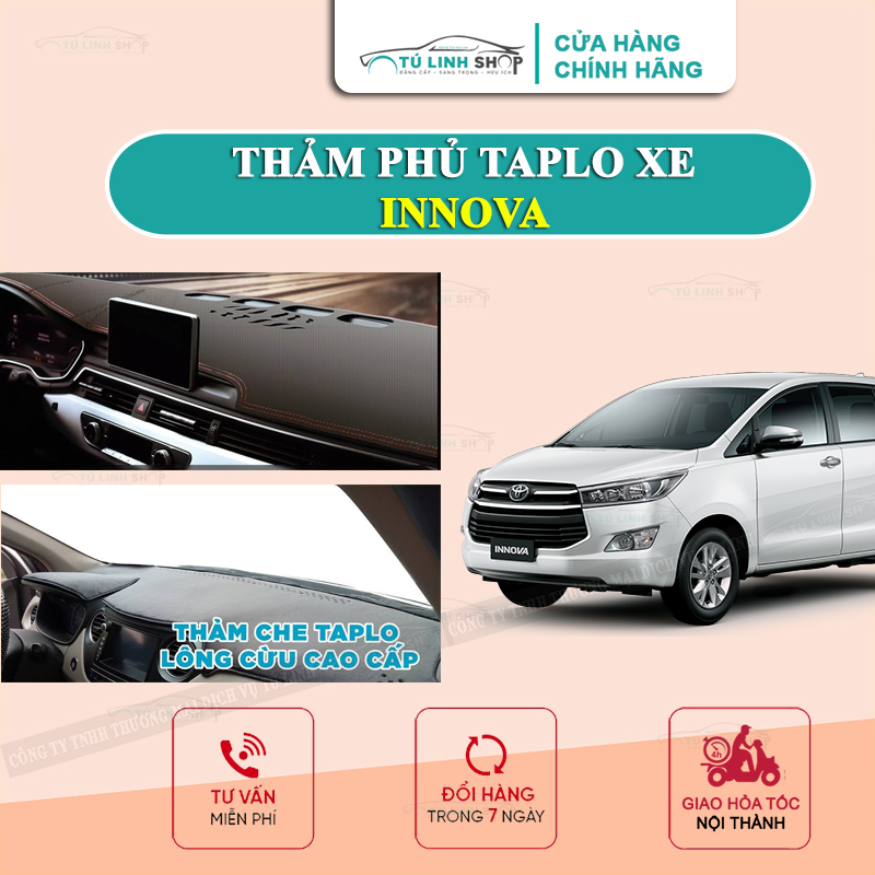 Thảm trải taplo chống nhiệt innova.