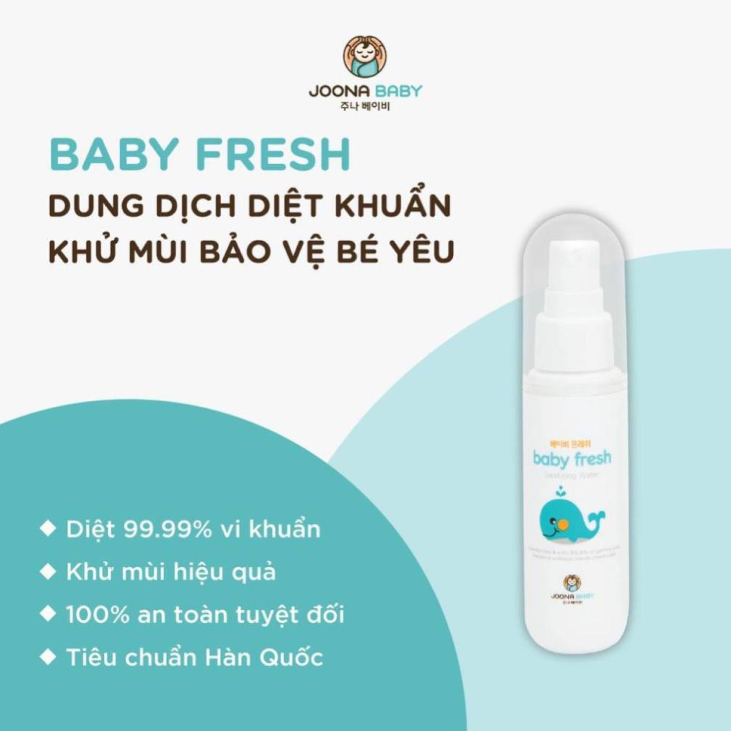 Xịt diệt khuẩn Baby Fresh - JOONA BABY