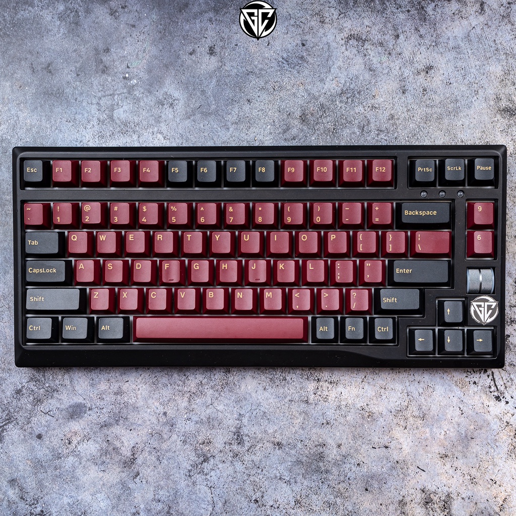 Keycap SAMURAI RED 162 nút nhựa ABS Doubleshot