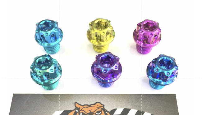 Ốc chân kiếng mẫu Salaza Titan Gr5 cho dòng xe Honda Yamaha Suzuki