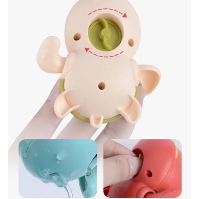 (3 con) Rùa đồ chơi vặn dây cót cho bé vui tắm