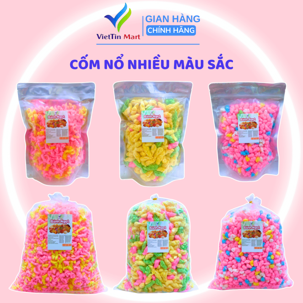 Cốm Nổ Nhiều Màu Sắc VIETTIN MART