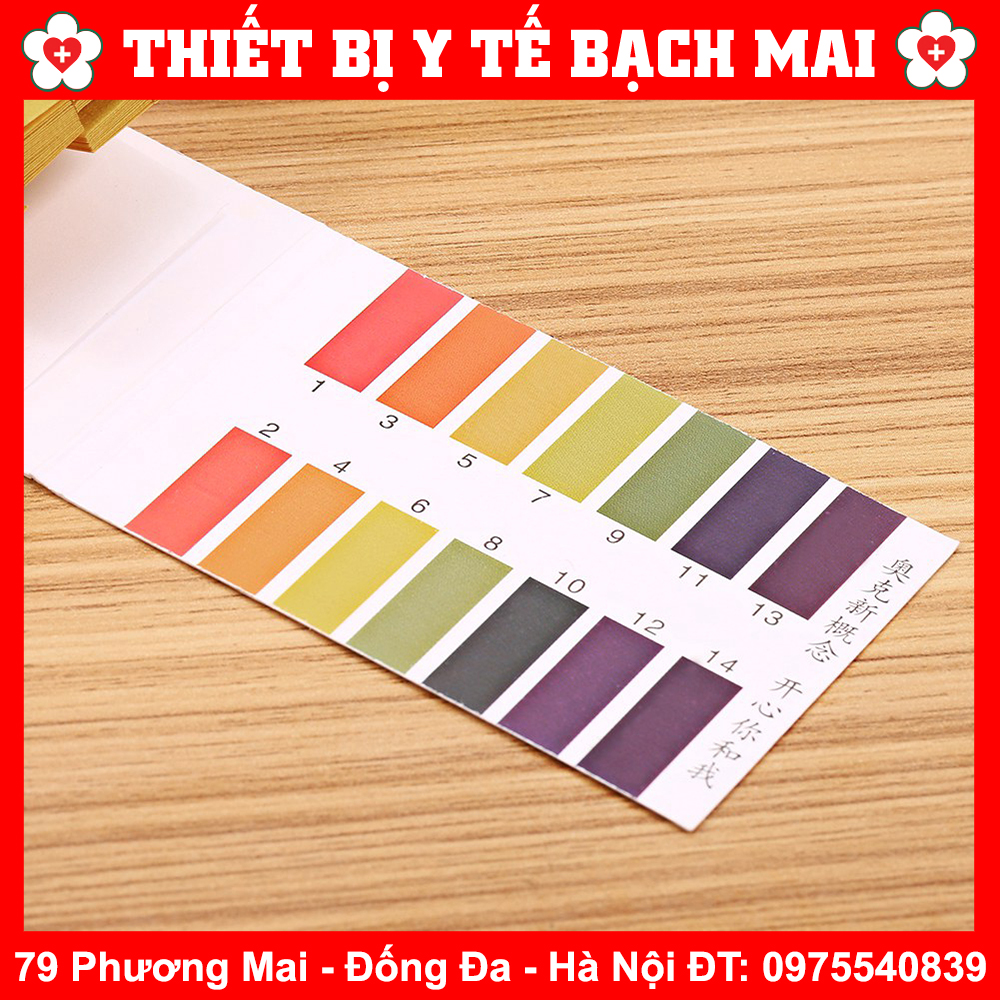 Giấy Quỳ Tím Thử Độ PH Gói 80 Miếng