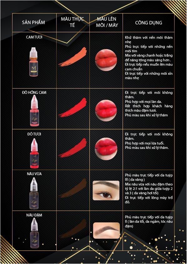 Mực Light Yumi Phun Xăm Chính Hãng