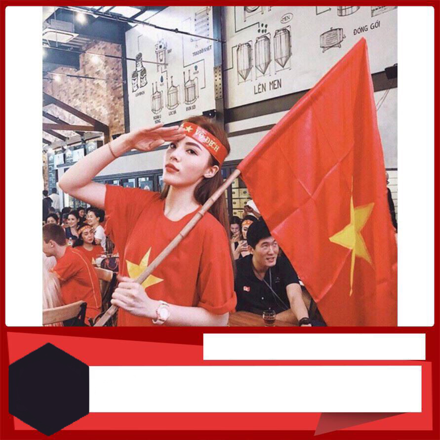 [HCM]Áo Cổ Động Cờ Đỏ Sao Vàng
