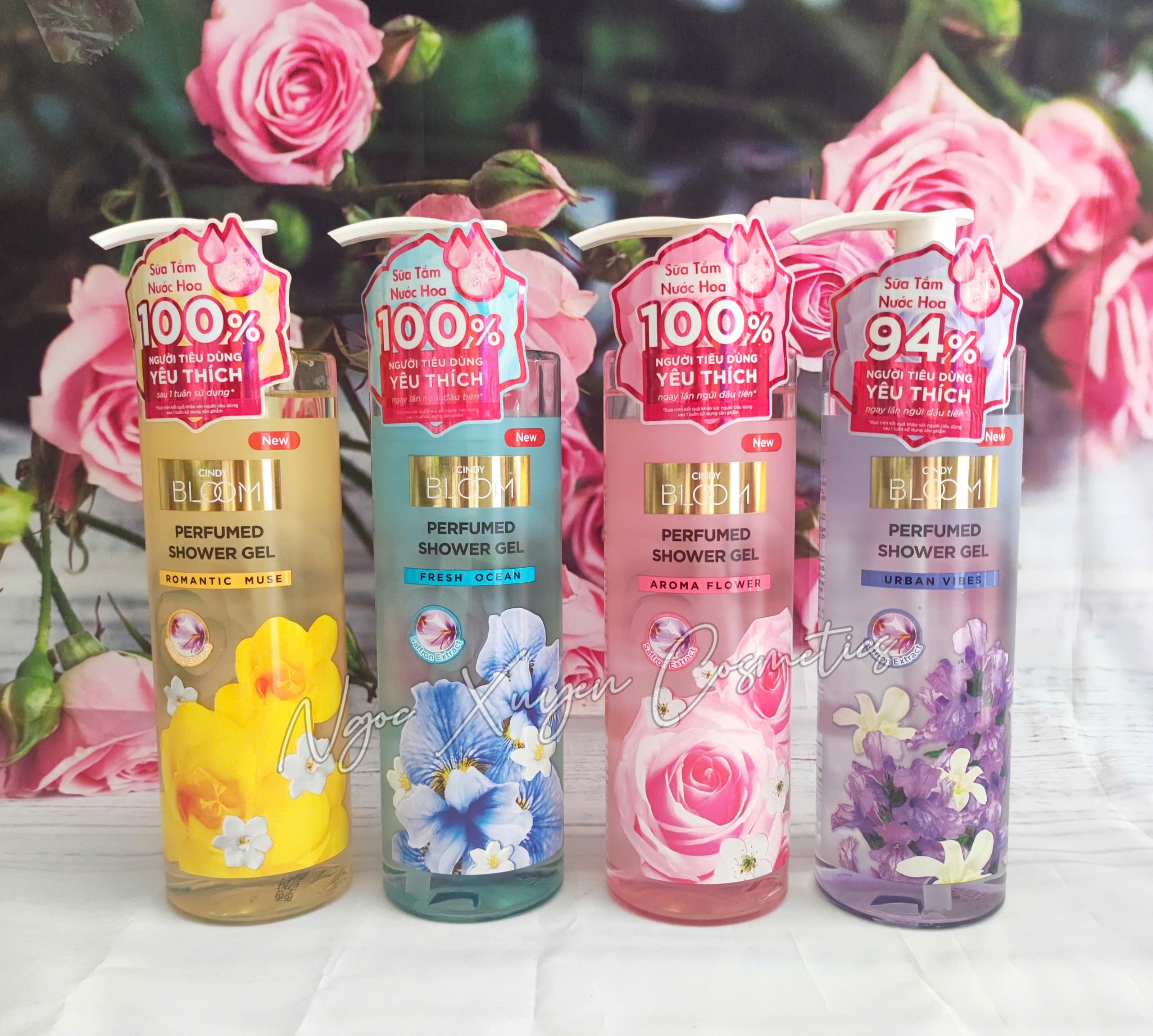 SỮA TẮM NƯỚC HOA CINDY BLOOM 640G