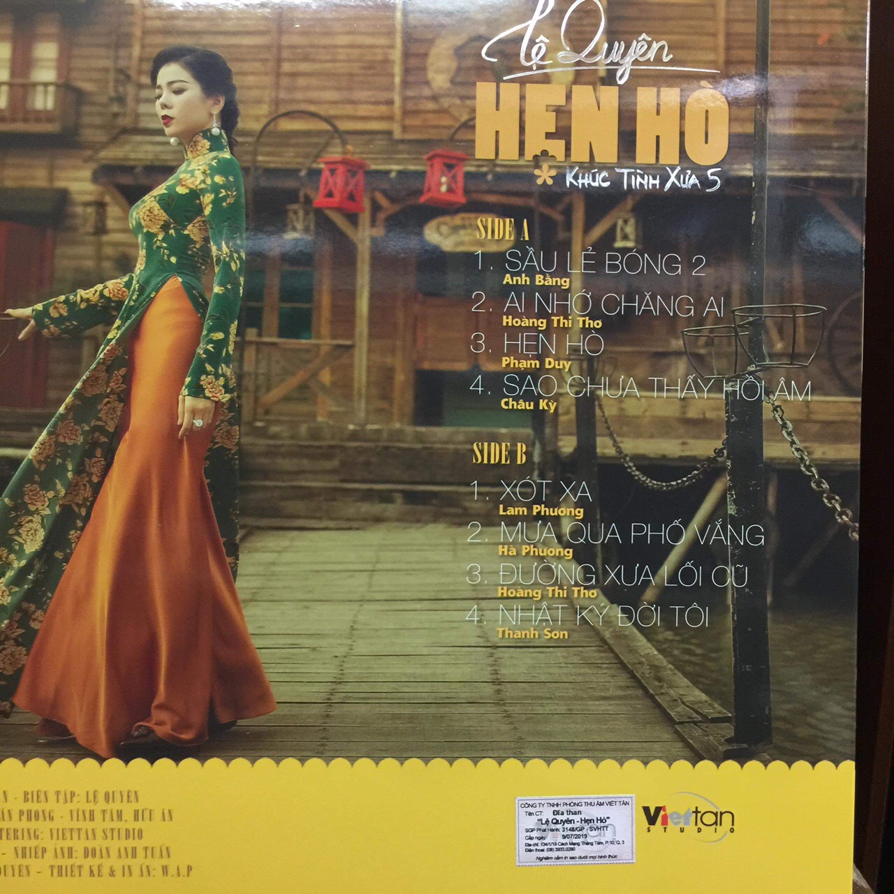 Đĩa than Lệ Quyên - Hẹn Hò vinyl lp