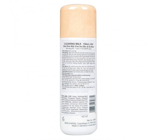[JEAN D'ARCEL] Sữa rửa mặt không bọt cho da dầu mụn 150ml
