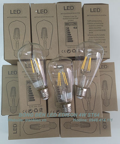 BÓNG ĐÈN LED EDISON 4W ST64 - ĐÈN TRANG TRÍ