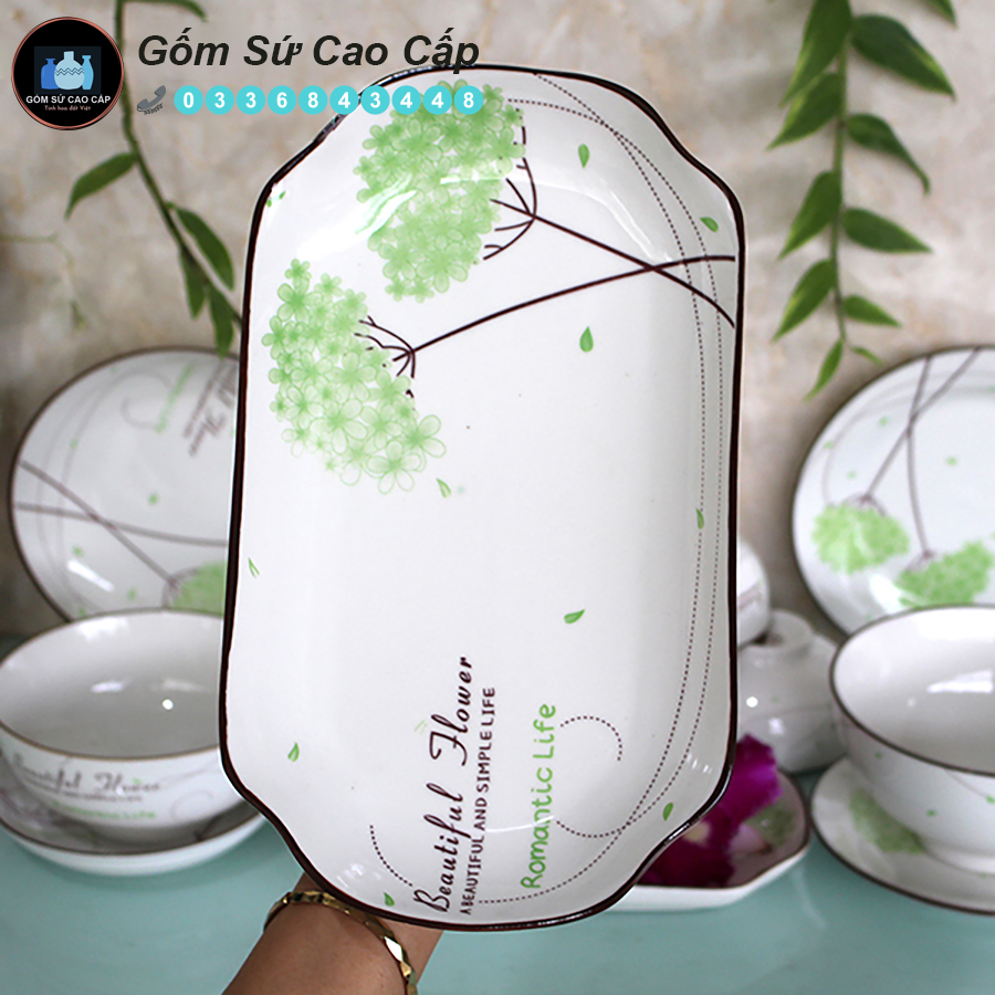 Bộ bát đĩa bát tràng - bộ bát đũa cao cấp