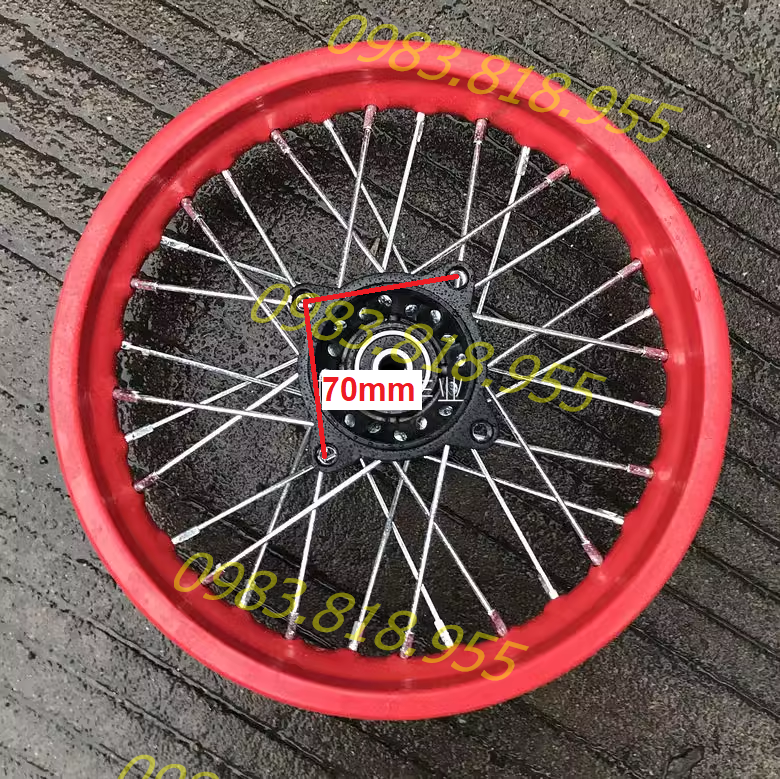 Vành bắt căm chế xe 14 inch ( vừa lốp xe Airblade)