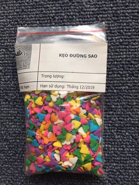 Kẹo Đường Các Hình: Tim, Sao....