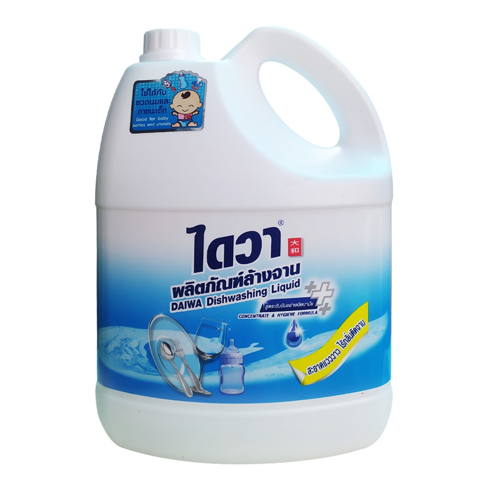 Nước rửa chén không mùi Thái Lan DAIWA 3600ml không nhờn rít ít bọt không khô da tay