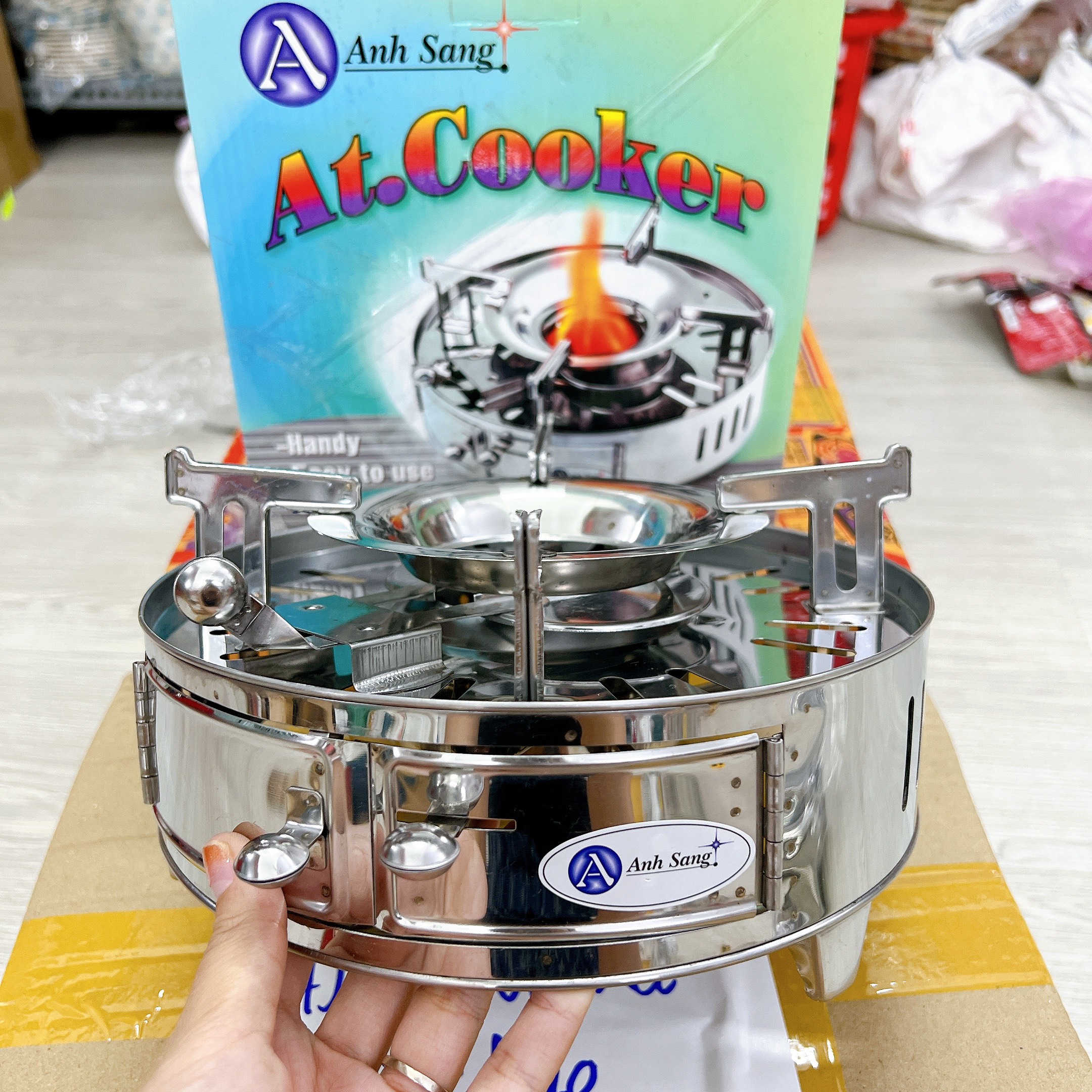 Bếp cồn tròn cao cấp Ánh Sáng