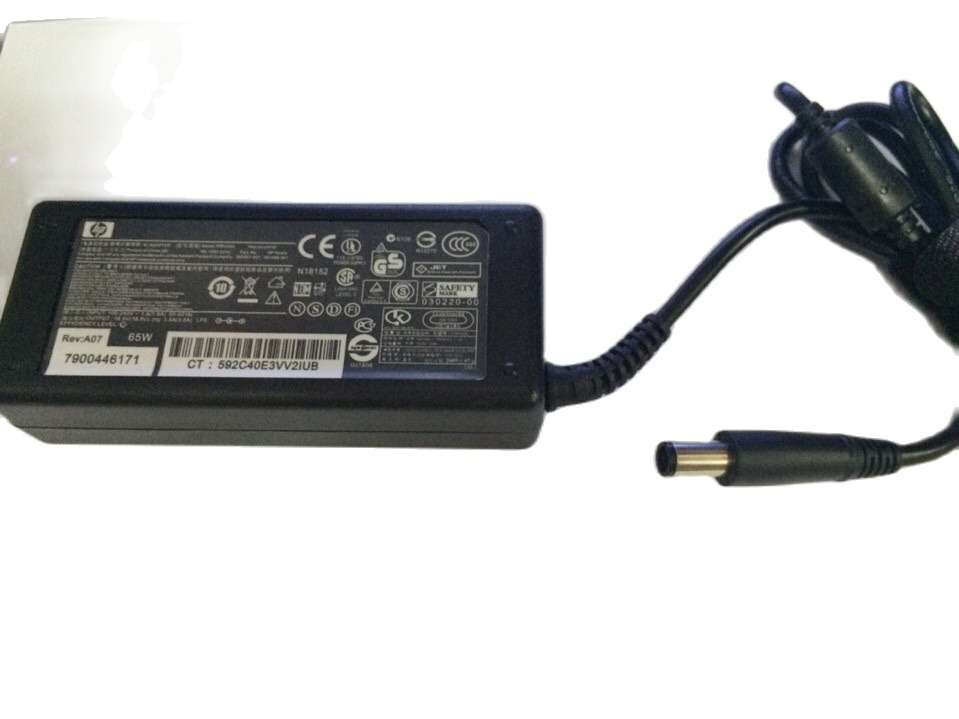 Sạc Laptop HP 18.5v-3.5a đầu kim (Đen)