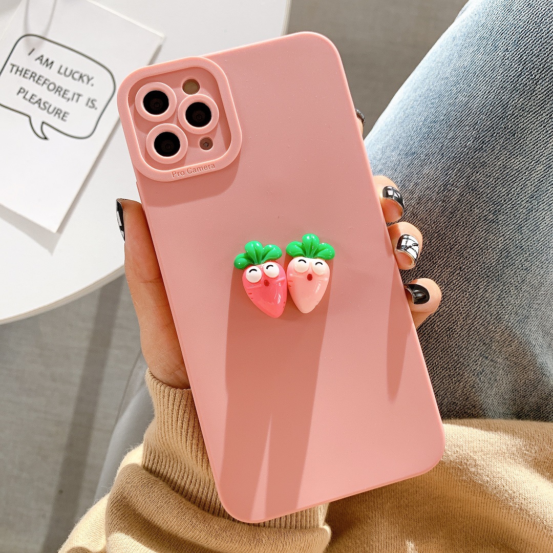 Ốp Lưng Basic Camera Nổi - Mẫu Carrot Nổi