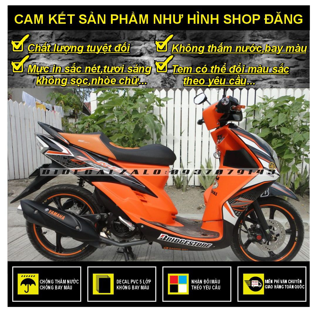 HCM-BIDECAL- TEM RỜI MIO Z ULTIMO TRẮNG ĐEN