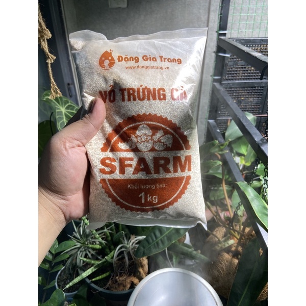 Bao 1kg bột vỏ trứng gà nghiền vụn sfarm !