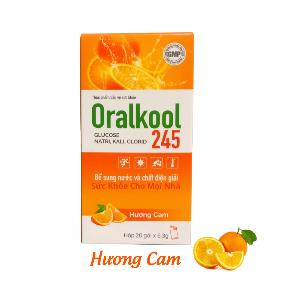 Oralkool 245 bù nước hộp 20 gói