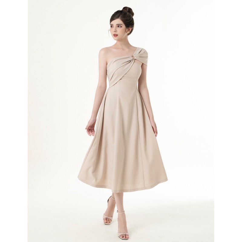 [Mã LAZFASHION42 - giảm 15% đơn từ 349k] ĐẦM ĐI TIỆC CHÉO VAI THANH LỊCH - KILLY DRESS