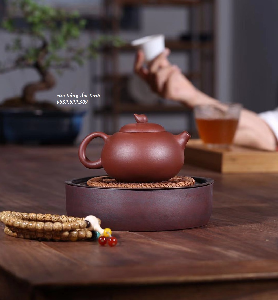 Ấm Tử Sa Nghi Hưng Cà Đoạn Tử Nê 280ml