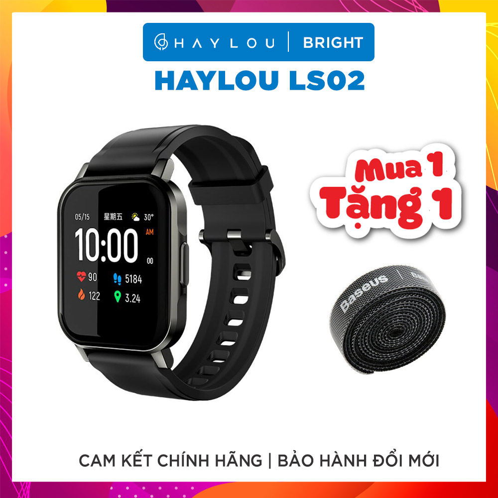 [TẶNG DÂY QUẤN CÁP SẠC] Đồng Hồ Thông Minh HAYLOU Watch 2 Pro / LS02
