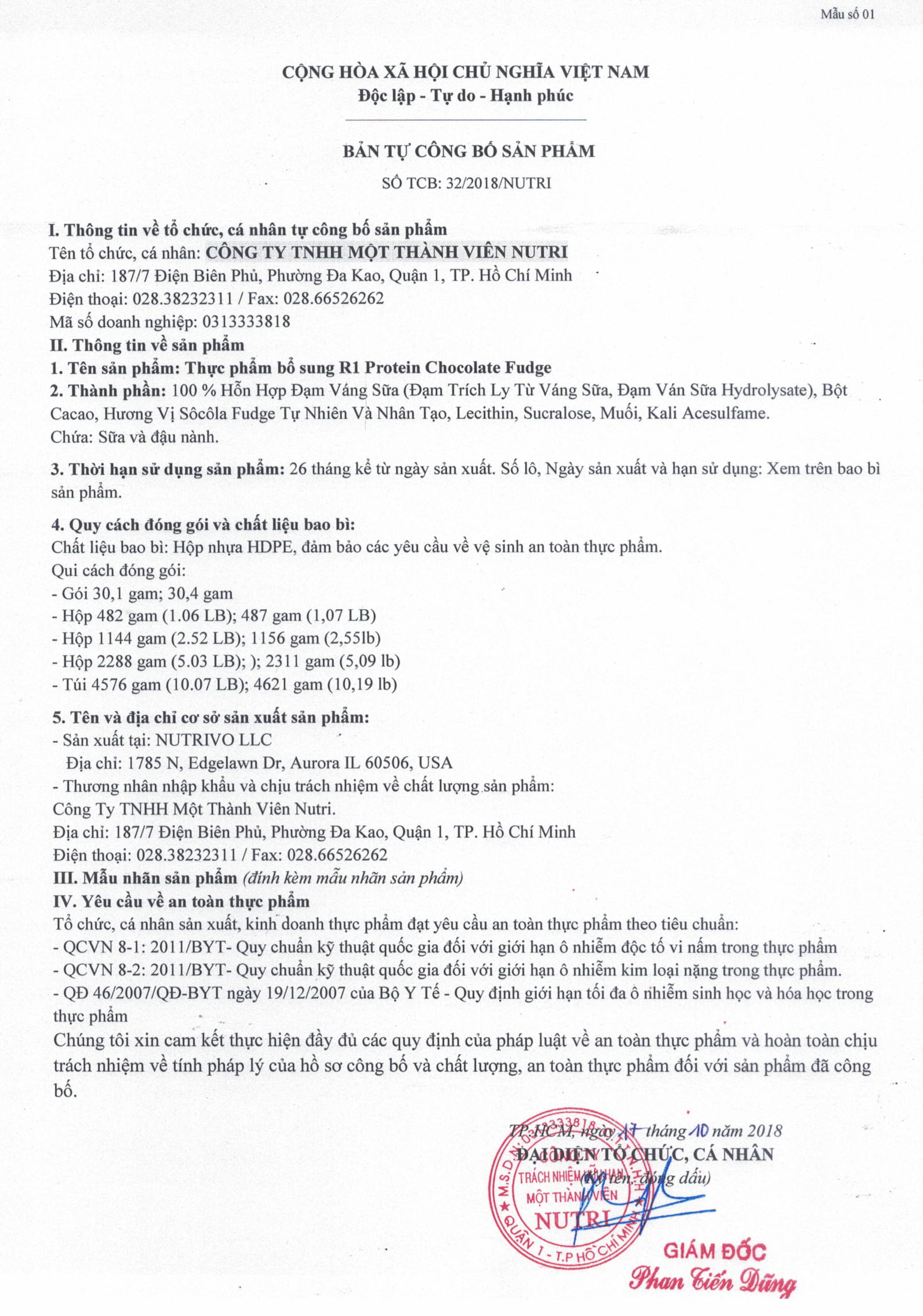 Thực Phẩm Bổ Sung Tăng Cơ Rule 1 Protein 4.5Kg