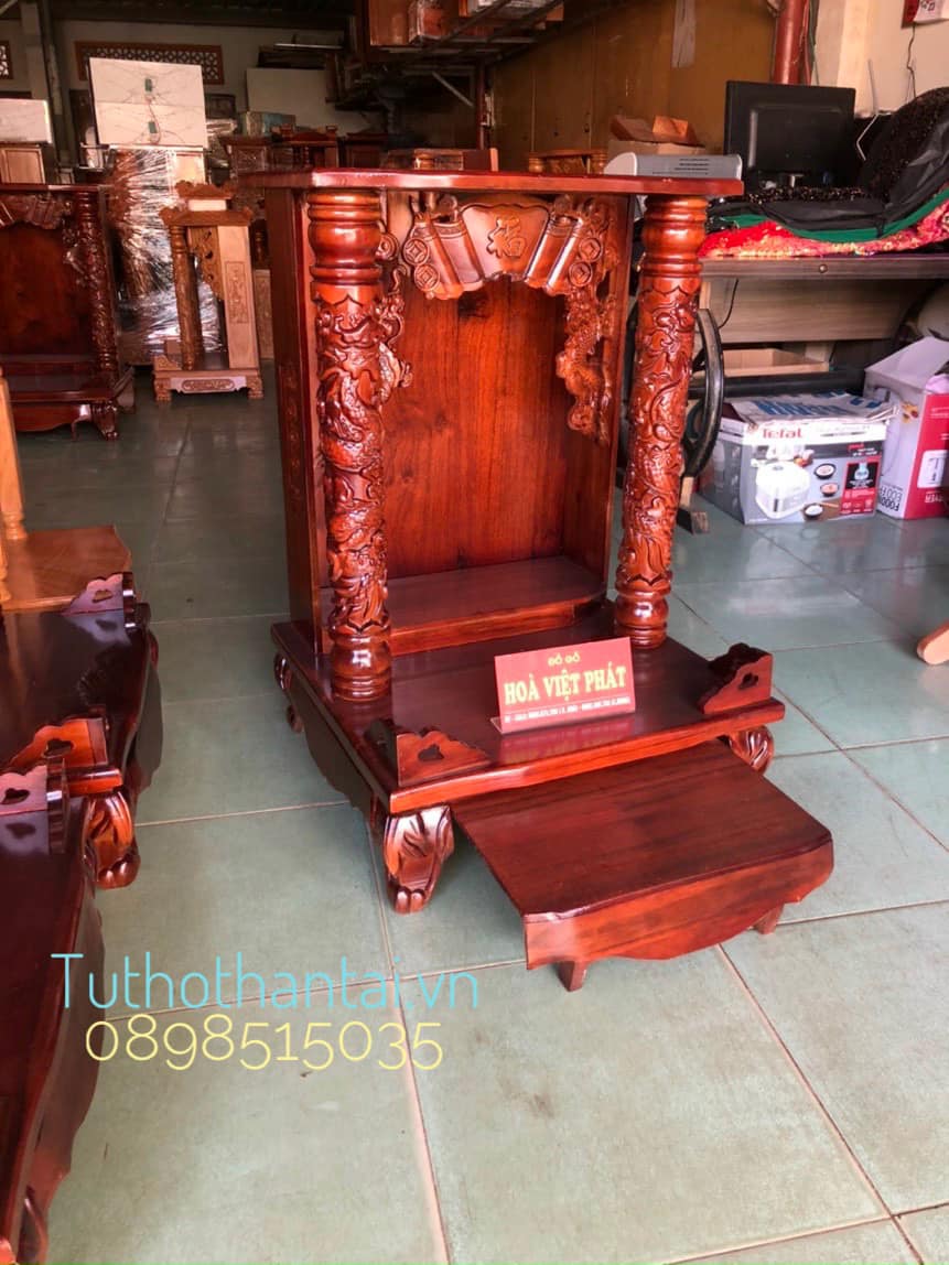 Bàn thờ thần tài 60 x 60 x 88cm ( Hàng loại dày )