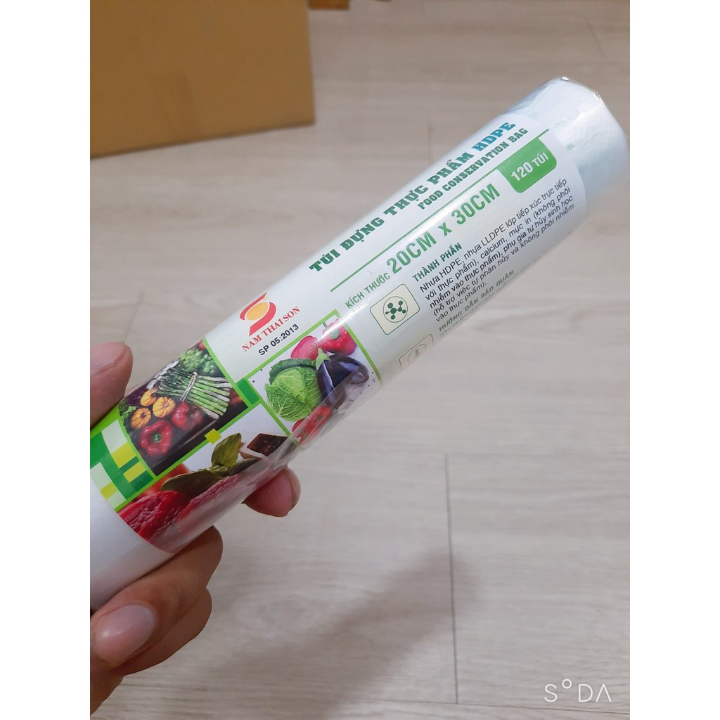 Túi Đựng Thực Phẩm Tự Hủy Sinh Học 20cm x 30cm (120 túi/cuộn)
