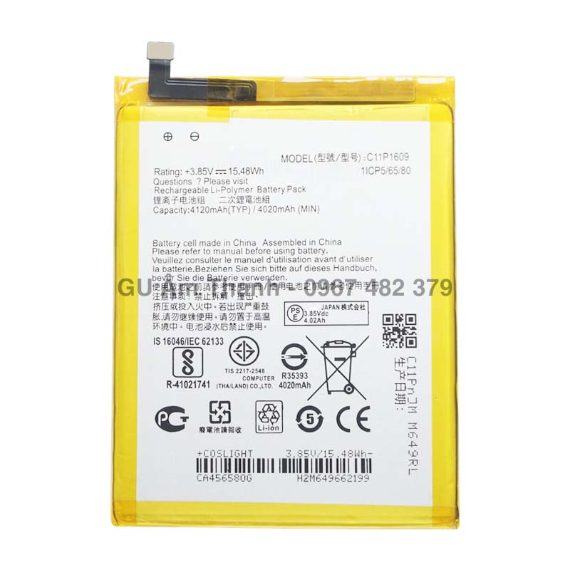Pin cho Asus Zenfone 4 Max ZC520KL, X00HD dung lượng 4120mAh
