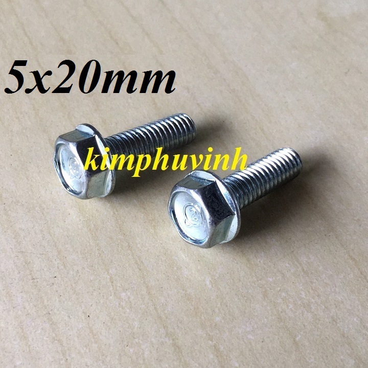 50 CON - M5x20mm BULONG LIỀN LÔNG ĐỀN - BULON LÔNG ĐỀN 5Li