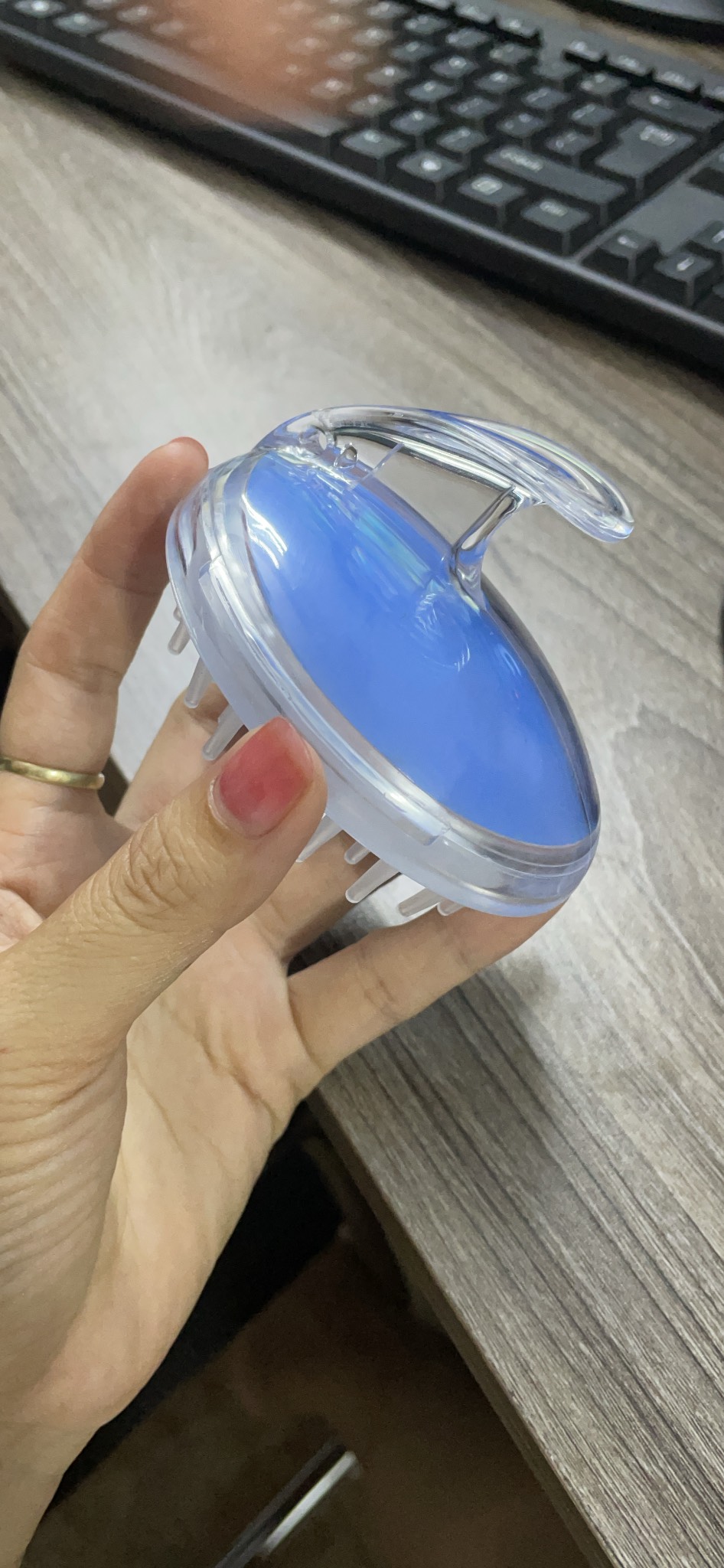 Lược gội đầu Silicon Massage da đầu đa năng